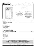 Preview for 1 page of Danby DPAC120010 Owner'S Use And Care Manual