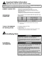 Preview for 5 page of Danby DPAC120011H Owner'S Use And Care Manual