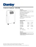 Preview for 1 page of Danby DPAC7008 Specification Sheet