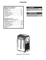 Preview for 2 page of Danby DPAC8511 Owner'S Use And Care Manual