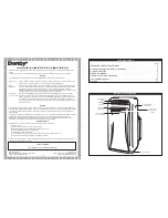 Предварительный просмотр 3 страницы Danby DPAC9006 Owner'S Manual