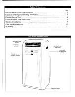 Preview for 2 page of Danby DPAC9008 Owner'S Manual