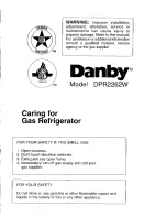 Danby DPR2262W Safety Manual preview