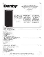 Danby DUF808BSLE Owner'S Use And Care Manual preview