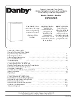 Danby DUFM304WDB Owner'S Use And Care Manual preview