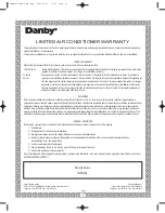 Preview for 10 page of Danby DVAC10038E Use And Care Manual