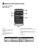 Предварительный просмотр 7 страницы Danby DWC040A2BDB Owner'S Use And Care Manual