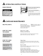 Предварительный просмотр 11 страницы Danby DWC040A2BDB Owner'S Use And Care Manual