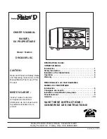 Danby DWC823BL-SC Owner'S Manual preview