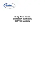 Danby DWM5500W Service Manual предпросмотр