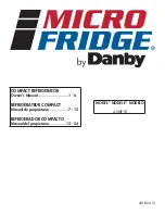 Danby MICRO FRIDGE 4.5MF1R Owner'S Manual preview