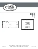 Danby Parcel Guard Series Owner'S Manual preview