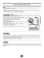 Preview for 12 page of Danby Premiere DAC15009EE Owner'S Use And Care Manual