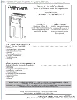 Preview for 1 page of Danby Premiere DDR30A1GP Owner'S Use And Care Manual