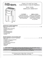 Preview for 1 page of Danby Premiere DDR30A2GP Care Manual