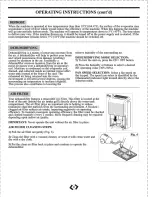 Preview for 8 page of Danby Premiere DDR30E Owner'S Use And Care Manual