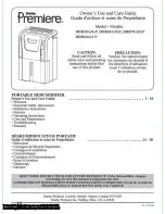 Preview for 1 page of Danby Premiere DDR50A2GP Owner'S Use And Care Manual