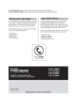 Preview for 40 page of Danby Premiere DPA100CB5BP Owner'S Use And Care Manual