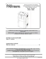 Preview for 1 page of Danby Premiere DPAC Owner'S Use And Care Manual