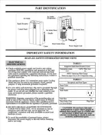 Preview for 3 page of Danby Premiere DPAC12011 Owner'S Use And Care Manual