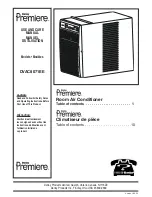 Danby Premiere DVAC8071EE Use And Care Manual preview