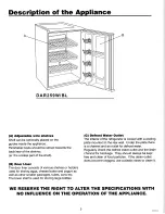 Preview for 6 page of Danby Silhouette DAR259W Owner'S Manual