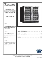 Danby Silhouette DWC2727BLS Owner'S Manual preview