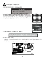 Предварительный просмотр 21 страницы Danby Silhouette Professional DBC056D4BSSPR Owner'S Use And Care Manual