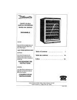 Preview for 1 page of Danby Silhovette DWC656BLS Owner'S Manual