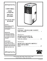 Preview for 2 page of Danby Simplicity SPAC8499 Owner'S Manual