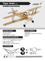 Dancing Wings Hobby Tiger Moth V2.0 Installation Instructions Manual preview
