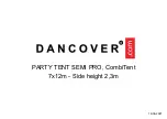 Dancover CombiTent PARTY TENT SEMI PRO Manual preview