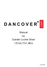 Dancover Garden Locker Shed Manual preview