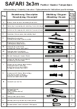 Preview for 4 page of Dancover Gazebo Safari Manual