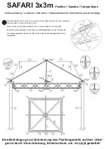 Preview for 7 page of Dancover Gazebo Safari Manual