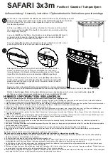 Preview for 8 page of Dancover Gazebo Safari Manual