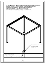 Предварительный просмотр 13 страницы Dancover Gazebo San Pablo 3x3m Manual