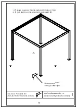 Предварительный просмотр 14 страницы Dancover Gazebo San Pablo 3x3m Manual