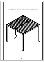 Предварительный просмотр 22 страницы Dancover Gazebo San Pablo 3x3m Manual