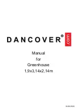 Dancover Greenhouse GH117010 Manual preview