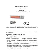 Preview for 2 page of Dancover HE94020 Safety Instructions And Operation Manual