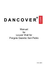 Dancover Louver Wall Manual preview