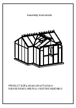 Preview for 2 page of Dancover Orangery GH152005 Assembly Instructions Manual