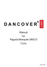 Preview for 1 page of Dancover Pagoda Marquee UNICO 7x7m Manual