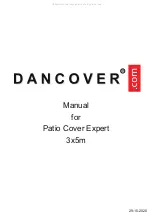 Dancover Patio Cover Expert 3x5m Manual preview