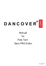 Dancover Pole Tent Semi PRO 6x6m Manual preview