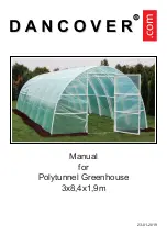 Preview for 1 page of Dancover Polytunnel Greenhouse 3x8m Manual