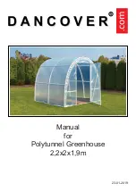 Preview for 1 page of Dancover Polytunnel Greenhouse Manual