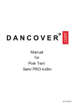 Предварительный просмотр 1 страницы Dancover Semi PRO 4x8m Manual