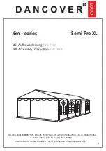 Preview for 1 page of Dancover Semi Pro XL 6m Series Assembly Instructions Manual